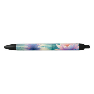 Bolígrafo De Tinta Negra Serene Water Lilies Pen