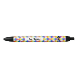 Bolígrafo De Tinta Negra Silueta de homosexual LGBTQ y Personalizado de arc