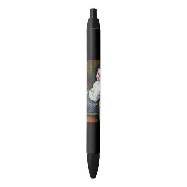 Bolígrafo De Tinta Negra Síntesis (Frente vertical)
