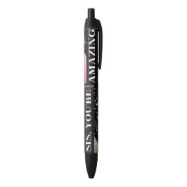 BOLÍGRAFO DE TINTA NEGRA SIS ERES INCREÍBLE PINES DE ESCRITURA