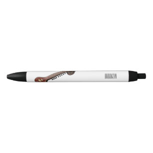 Bolígrafo De Tinta Negra Sitar personalizado ilustracion