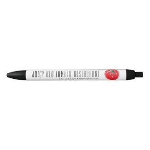 Bolígrafo De Tinta Negra Sitio web de empresa con logotipo personalizado y 