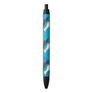 Bolígrafo De Tinta Negra Sombra de pato azul
