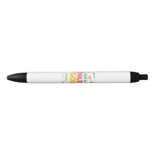 Bolígrafo De Tinta Negra Soy un Niño de Dios Cristiano Retro Jesús Fe De