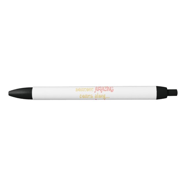 Bolígrafo De Tinta Negra Soy una curiosa cita motivacional (Anverso)