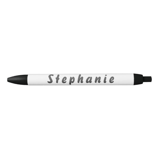 Bolígrafo De Tinta Negra Stephanie Kugelschreiber (Anverso)