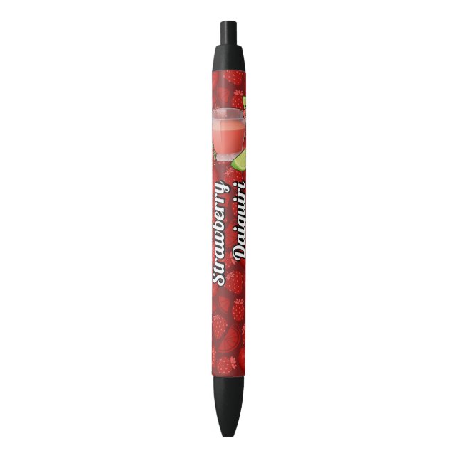 Bolígrafo De Tinta Negra Strawberry Daiquiri (Frente vertical)