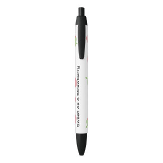 Bolígrafo De Tinta Negra Strawberry Lover Gift Pen,