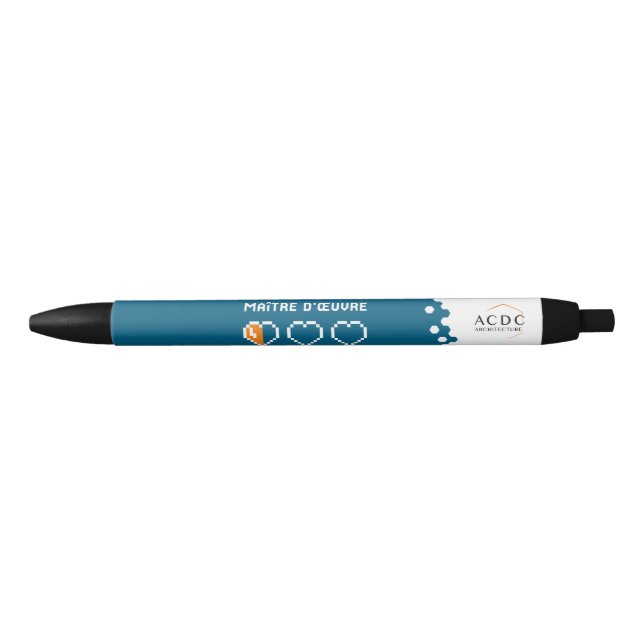 Bolígrafo De Tinta Negra Stylo Je survis aux délais (Anverso)