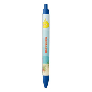 Bolígrafo De Tinta Negra Submarino Amarillo Mar Profundo