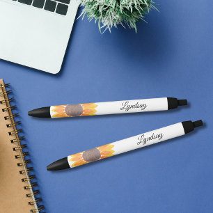 Bolígrafo De Tinta Negra Sunflower