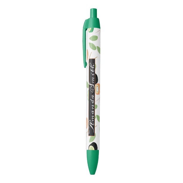 Bolígrafo De Tinta Negra Sushi Rolls Salmon (Parte superior (vertical))