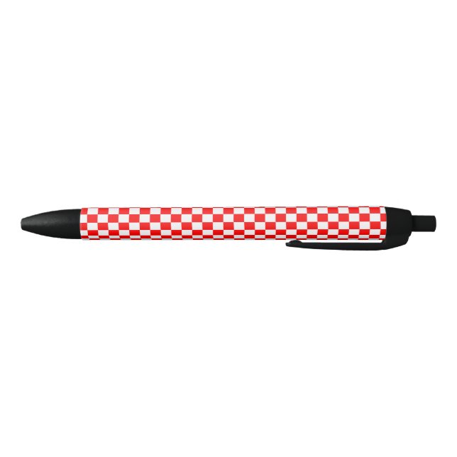 Bolígrafo De Tinta Negra Tablero blanco rojo croata moderno (Parte de abajo)