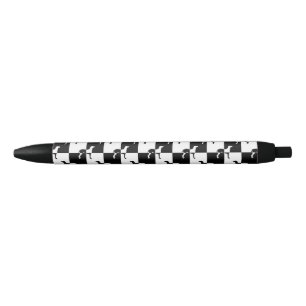 Bolígrafo De Tinta Negra Tablero de damas blanco y negro Weimaraner
