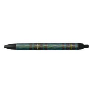 Bolígrafo De Tinta Negra Tartán azulverde