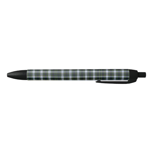 Bolígrafo De Tinta Negra Tartán Verde Negro blanco Coworker (Parte de abajo)