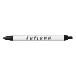 Bolígrafo De Tinta Negra Tatjana Kugelschreiber