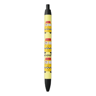 Bolígrafo De Tinta Negra Taxi amarillo personalizado