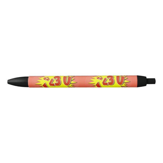 Bolígrafo De Tinta Negra Te amo (Anverso)