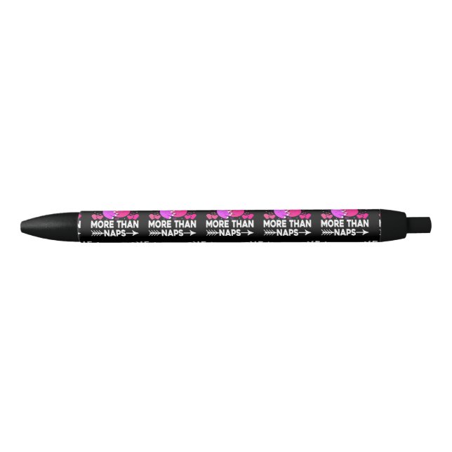 Bolígrafo De Tinta Negra Te amo más que las sábanas rosadas y moradas (Anverso)