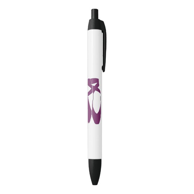 Bolígrafo De Tinta Negra Team Pointe Ballet Orchid (Parte inferior (Vertical))
