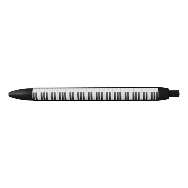Bolígrafo De Tinta Negra Teclado de piano (Anverso)