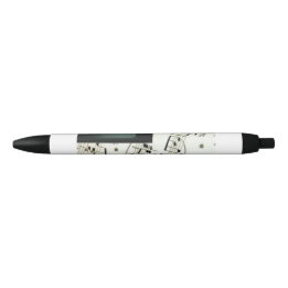 Bolígrafo De Tinta Negra Teclas de piano