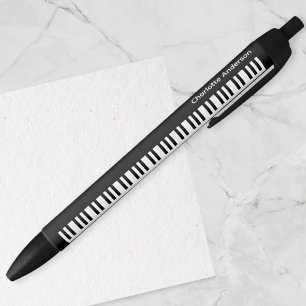 Bolígrafo De Tinta Negra Teclas de piano personalizadas Teclado Música Músi