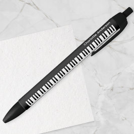 Bolígrafo De Tinta Negra Teclas de piano personalizadas Teclado Música Músi