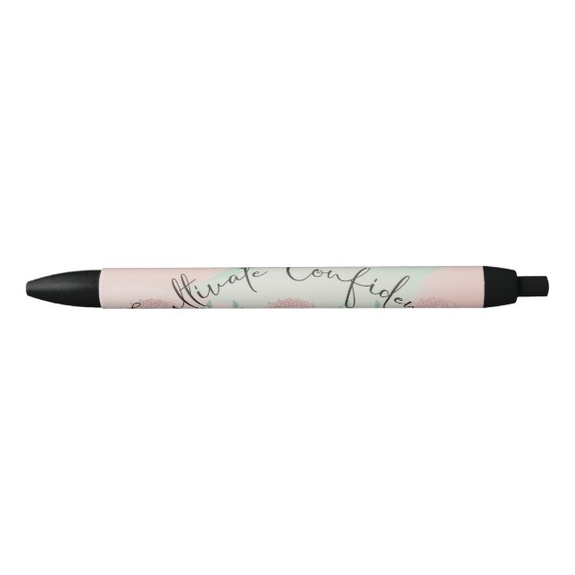 Bolígrafo De Tinta Negra Tema de confianza de cultivo (Anverso)