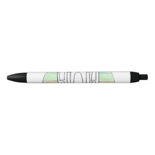 Bolígrafo De Tinta Negra Templo LDS Salt Lake City puesta de sol arcoíris m