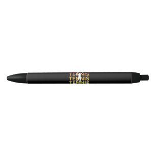Bolígrafo De Tinta Negra Tenis