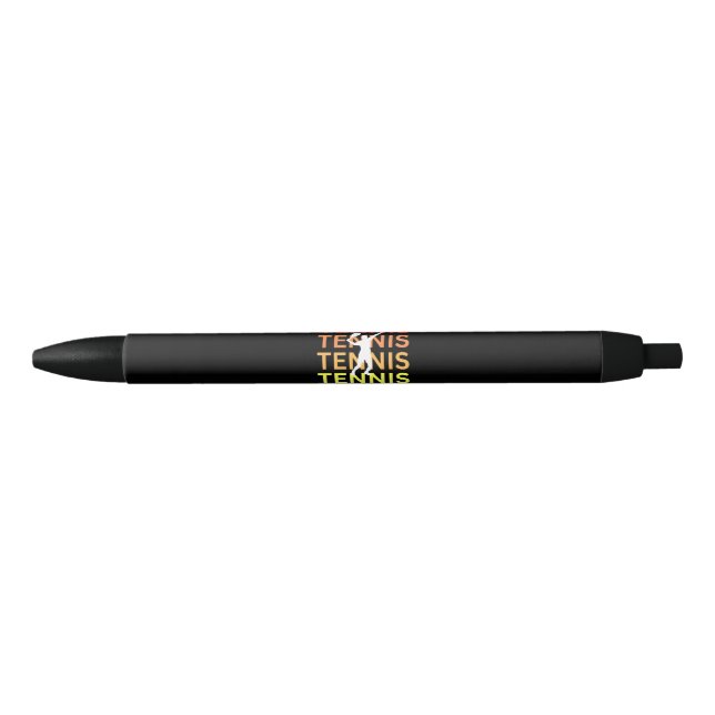 Bolígrafo De Tinta Negra Tenis (Anverso)