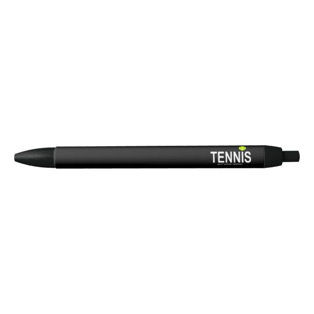 Bolígrafo De Tinta Negra Tenis (Anverso)