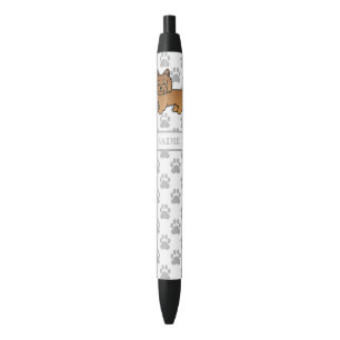 Bolígrafo De Tinta Negra Terrier Cairn Rojo Perro De Dibujos Animados Lindo