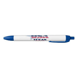 Bolígrafo De Tinta Negra Texas-American Icon Pen