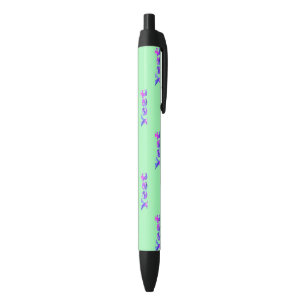 Bolígrafo De Tinta Negra Texto Colorido de Vaporwave Yeet Yeeteado Frase Vi