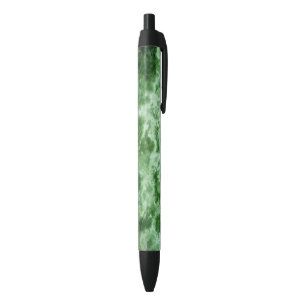 Bolígrafo De Tinta Negra Textura de mármol verde