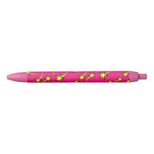Bolígrafo De Tinta Negra Thunder_Cove, estrellas de tiro arcoiris