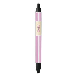 Bolígrafo De Tinta Negra Tiras femeninas de color personalizado