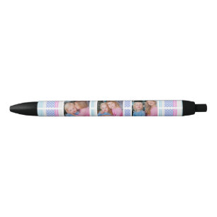 Bolígrafo De Tinta Negra Tiras Y Puntos Foto Personalizada