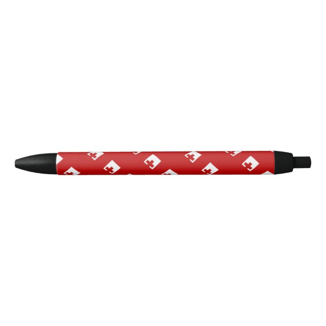 Bolígrafo De Tinta Negra Tonga Flag Ballpoint Pen (Anverso)