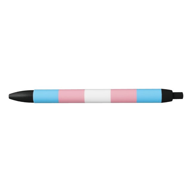 Bolígrafo De Tinta Negra trans flag on pen  (Anverso)