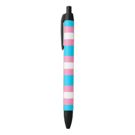 Bolígrafo De Tinta Negra  Transgender Flag | LGBTQIA+ Pink, Blue and White