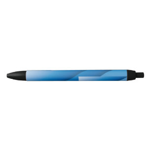 Bolígrafo De Tinta Negra Triángulos azules girando