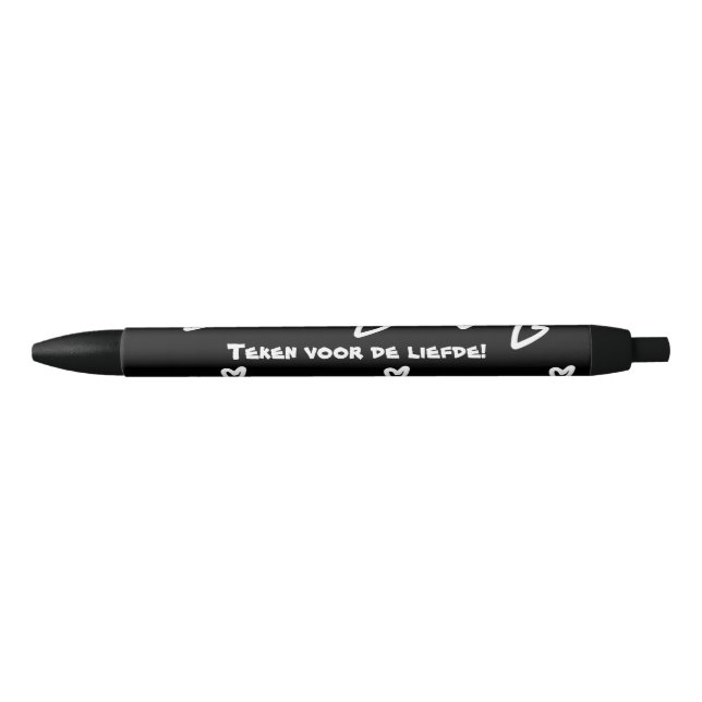 Bolígrafo De Tinta Negra Trouwen pen voor getuigen vragen (Anverso)