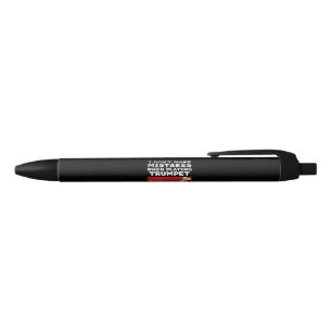 Bolígrafo De Tinta Negra Trumpet - Jugando Una Trumpeta