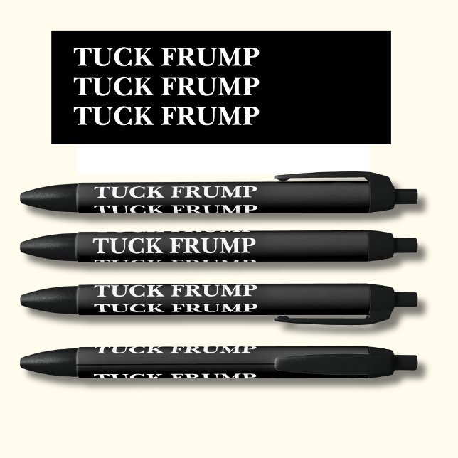 Bolígrafo De Tinta Negra TUCK FRUMP sobre negro (Subido por el creador)