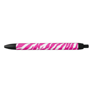 Bolígrafo De Tinta Negra Un intrincado patrón floral en rosa y blanco, arte