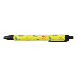 Bolígrafo De Tinta Negra Un pez dos peces patrón amarillo